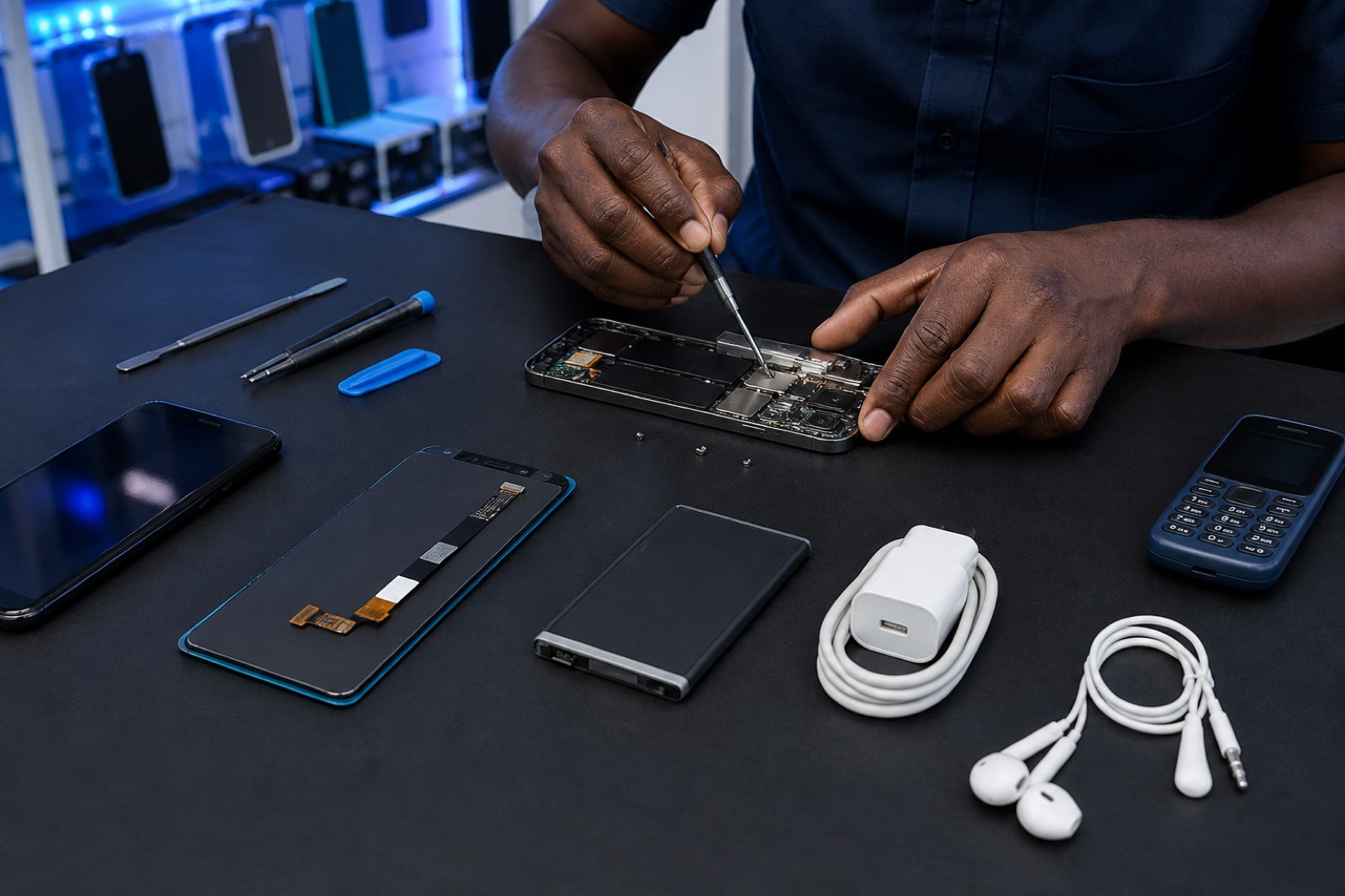 Phone spares, accessories and repair at DELDUA
