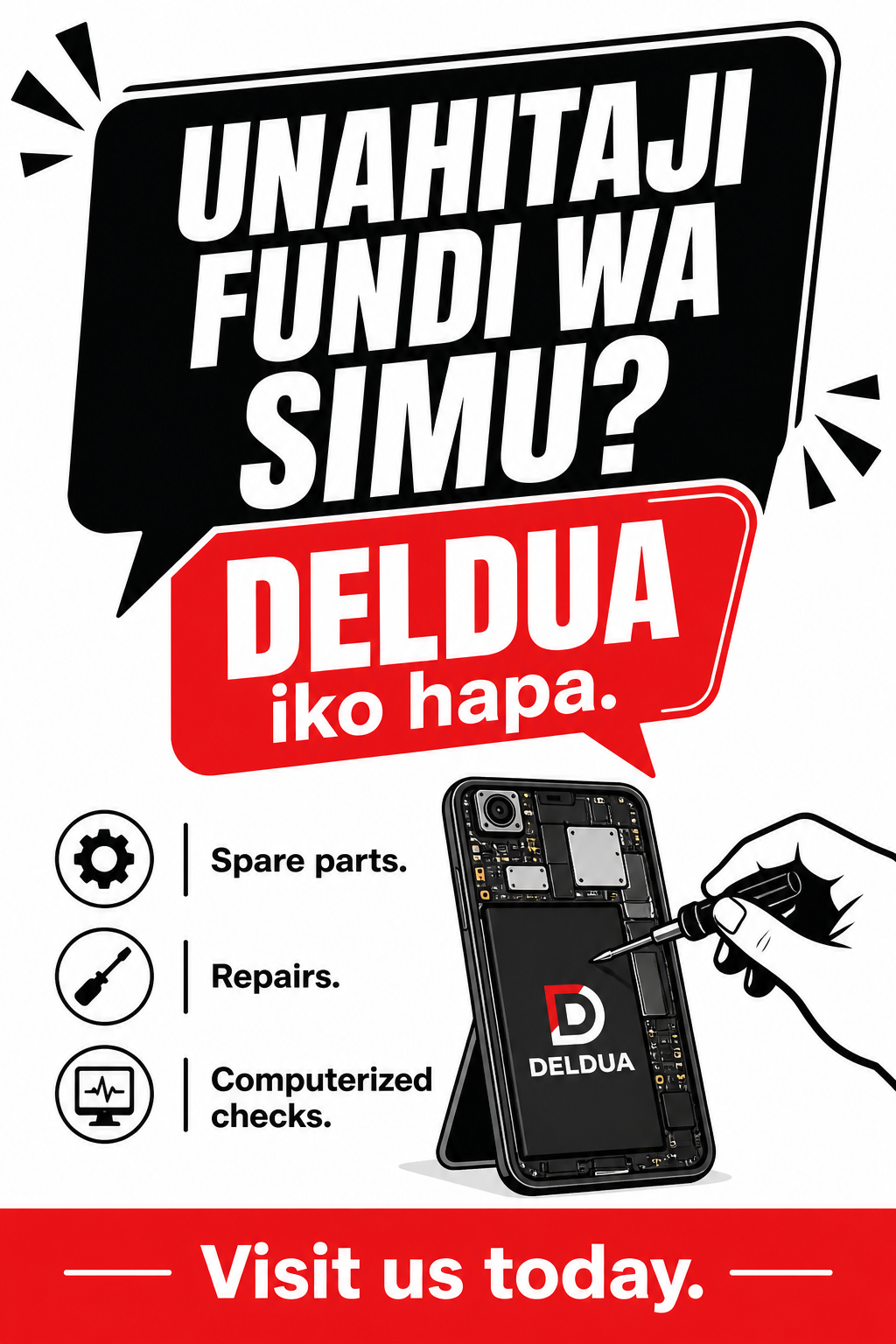 Unahitaji fundi poster
